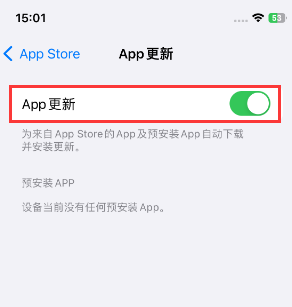 内蒙古苹果15维修中心如何让iPhone15APP自动更新